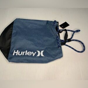 NWT Hurley Duffel Gym Sports Bag beach swim athletic travel bag Blue white